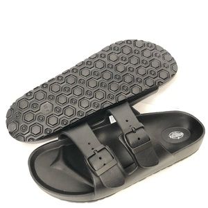 Black Woodstock sandals